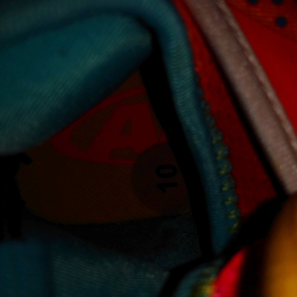 And1 Multicolor Basketball Shoes - Red, Orange, Blue, Yellow - Picture 9 of 10